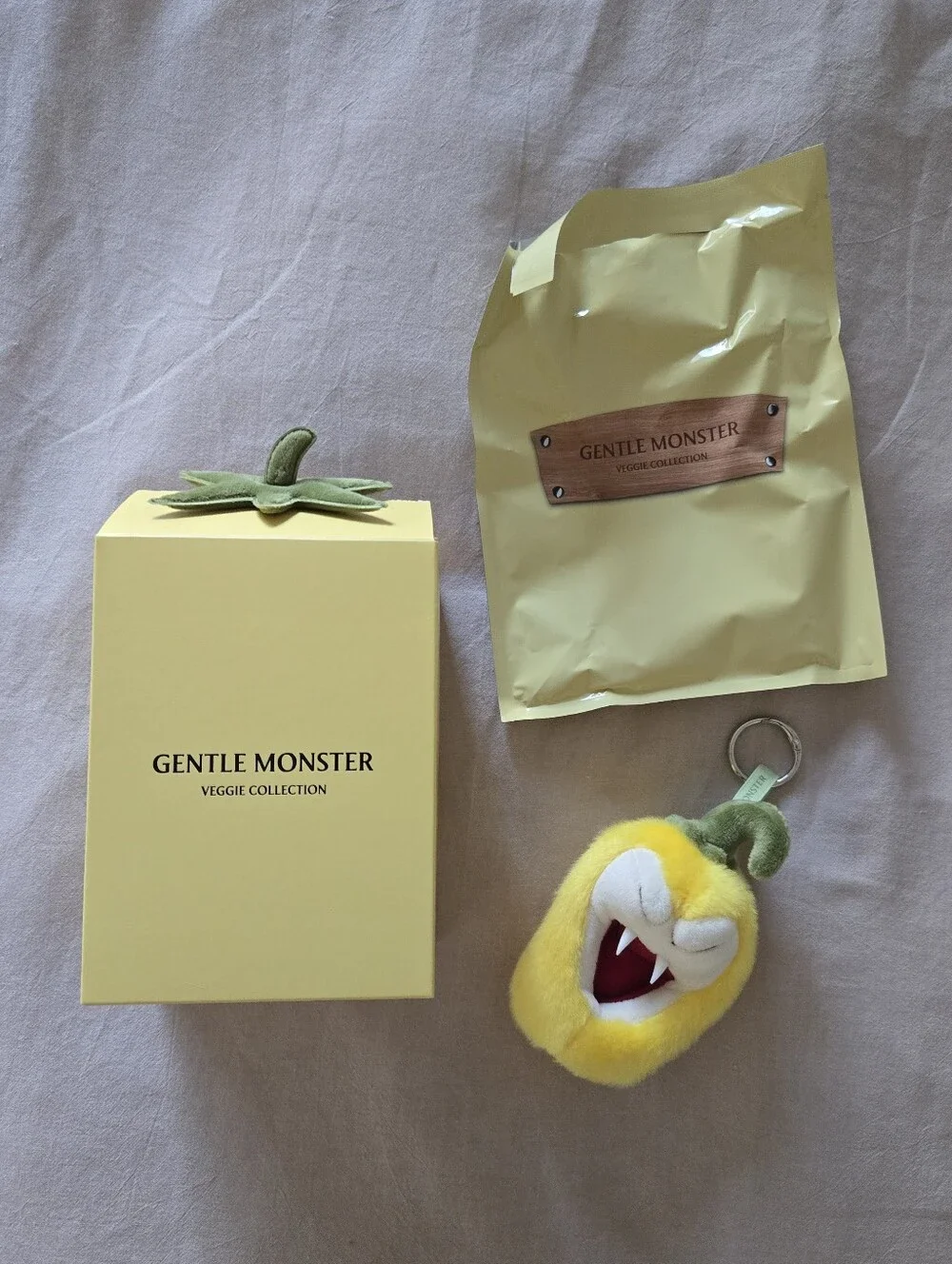 GENTLE MONSTER Veggie Collection Pafuka Plush Keychain